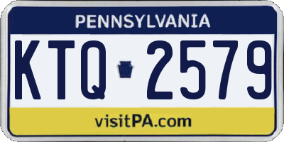 PA license plate KTQ2579