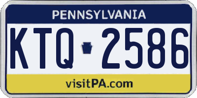 PA license plate KTQ2586