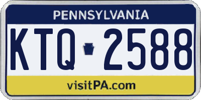 PA license plate KTQ2588