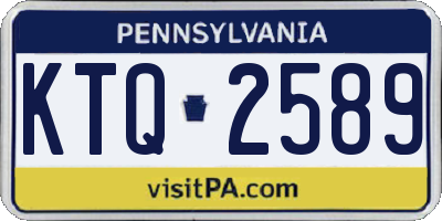 PA license plate KTQ2589