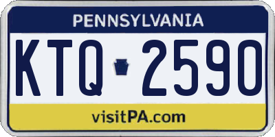 PA license plate KTQ2590