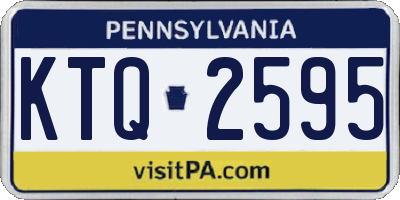 PA license plate KTQ2595