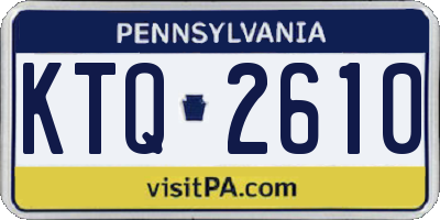PA license plate KTQ2610