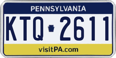 PA license plate KTQ2611
