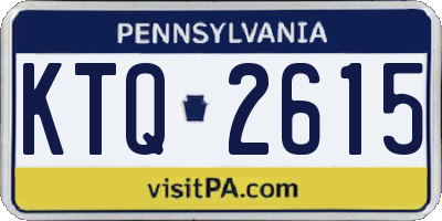 PA license plate KTQ2615