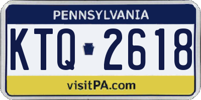 PA license plate KTQ2618
