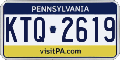 PA license plate KTQ2619