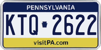 PA license plate KTQ2622