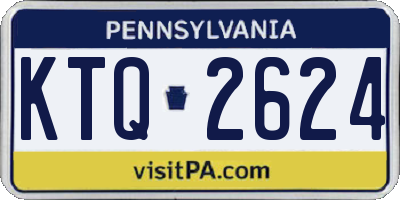PA license plate KTQ2624