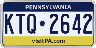 PA license plate KTQ2642