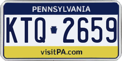 PA license plate KTQ2659