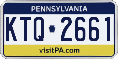 PA license plate KTQ2661