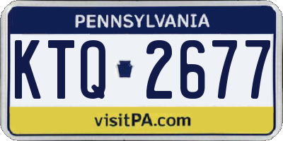 PA license plate KTQ2677