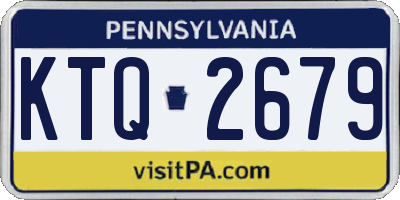 PA license plate KTQ2679
