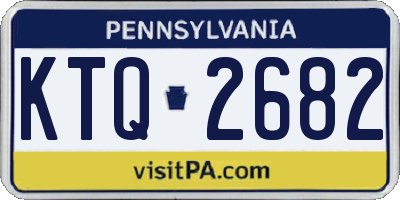 PA license plate KTQ2682
