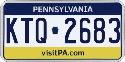 PA license plate KTQ2683