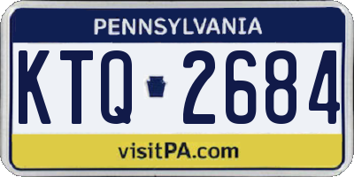 PA license plate KTQ2684