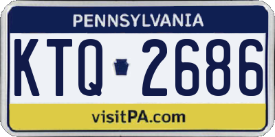 PA license plate KTQ2686