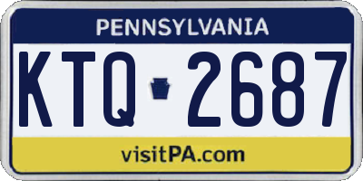 PA license plate KTQ2687