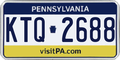 PA license plate KTQ2688