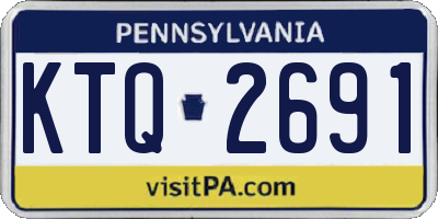 PA license plate KTQ2691