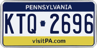 PA license plate KTQ2696