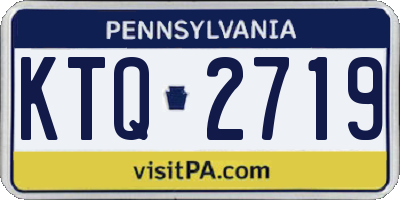 PA license plate KTQ2719
