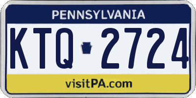 PA license plate KTQ2724