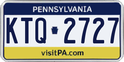 PA license plate KTQ2727