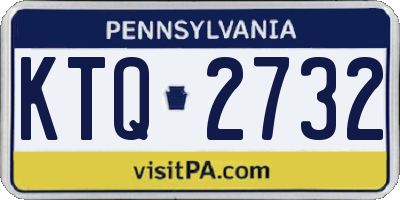 PA license plate KTQ2732