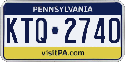 PA license plate KTQ2740