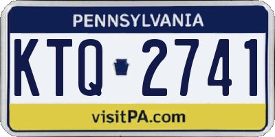 PA license plate KTQ2741