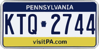 PA license plate KTQ2744