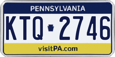 PA license plate KTQ2746