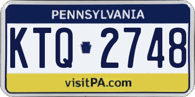 PA license plate KTQ2748