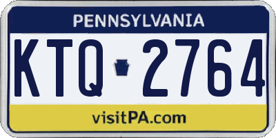 PA license plate KTQ2764