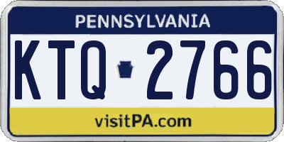 PA license plate KTQ2766