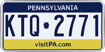 PA license plate KTQ2771