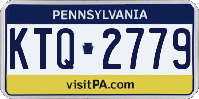 PA license plate KTQ2779