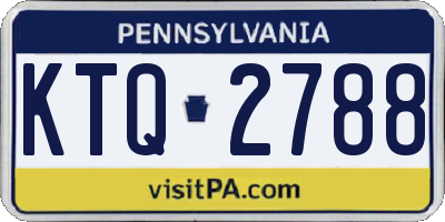 PA license plate KTQ2788
