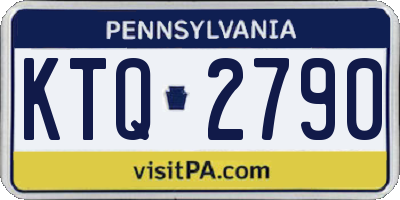 PA license plate KTQ2790