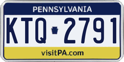 PA license plate KTQ2791
