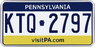 PA license plate KTQ2797