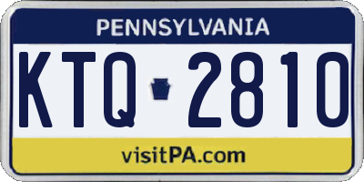 PA license plate KTQ2810