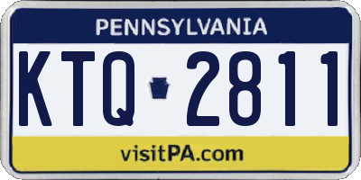PA license plate KTQ2811