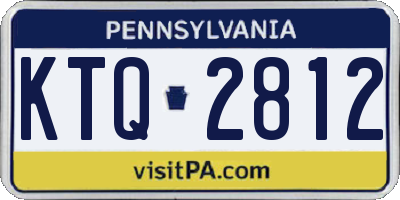 PA license plate KTQ2812