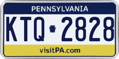 PA license plate KTQ2828