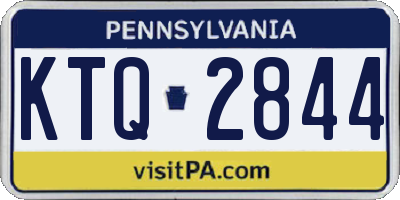 PA license plate KTQ2844