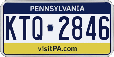 PA license plate KTQ2846