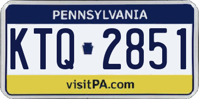 PA license plate KTQ2851